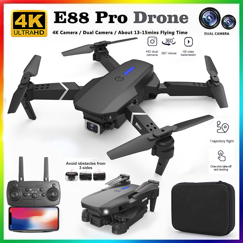 Drone E88 Rc Quadcopter - 2026 NEW E88 Professional HD 4K