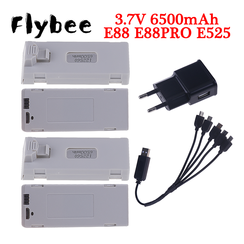 Drone E88 Rc Quadcopter - Original E88 Battery 3.7V 6500mAh Lipo