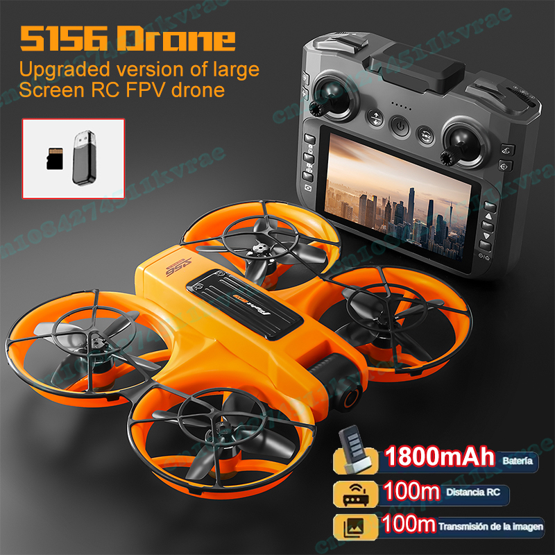 Drone Vs Rc Helicopter - S156 FPV Drone 4K HD Camera