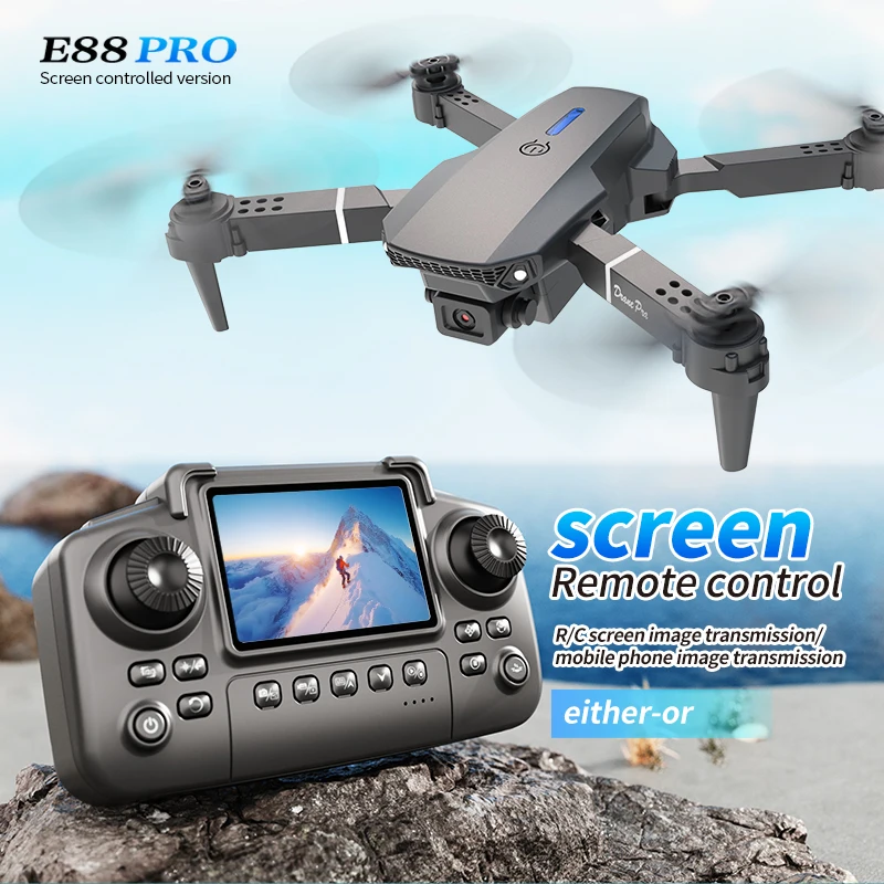 Drone E88 Rc Quadcopter - E88 PRO Drone with screen 4K
