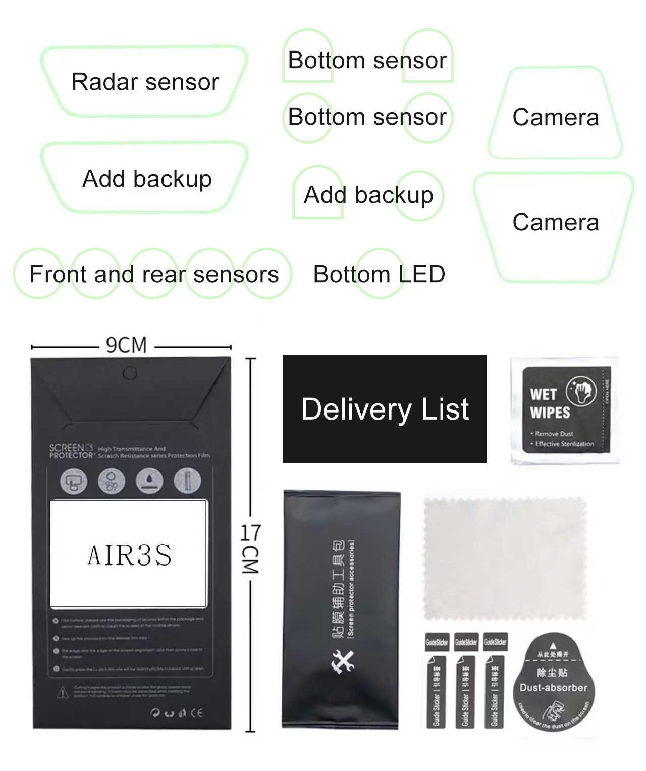 ​Lens Sensor Protective Film f - Drone Udi Rc recension och pris