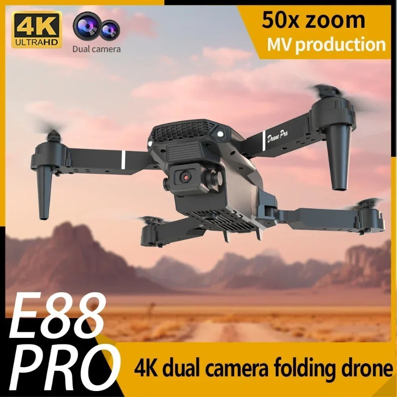 E88 Mini Drone 4K HD Camera Wi - Drone E88 Rc Quadcopter recension och pris
