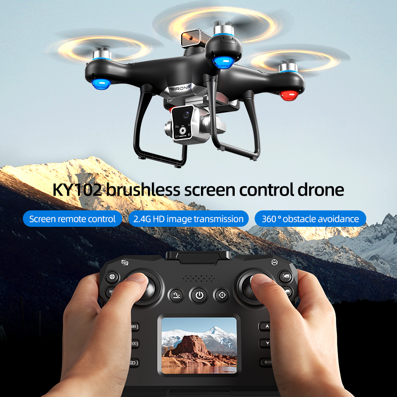 Brushless RC Drone Screen Cont - Drone Ky102 Rc recension och pris