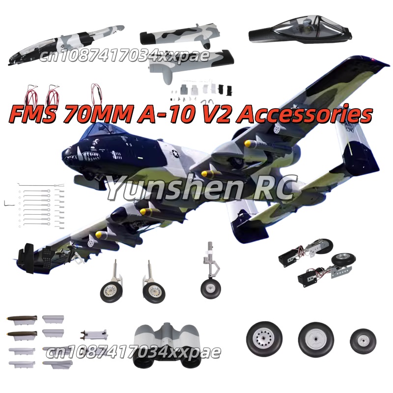 FMS 70MM EDF A-10 V2 RC Aircra - Plane Drone Rc recension och pris