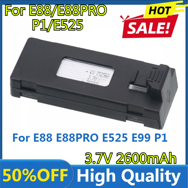 E88 Battery 3.7V 2600mAh Lipo  - Drone E88 Rc Quadcopter recension och pris