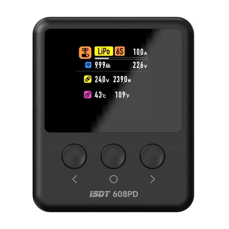ISDT 608PD DC 240W/10A USB C 1 - Drone Smart Rc recension och pris