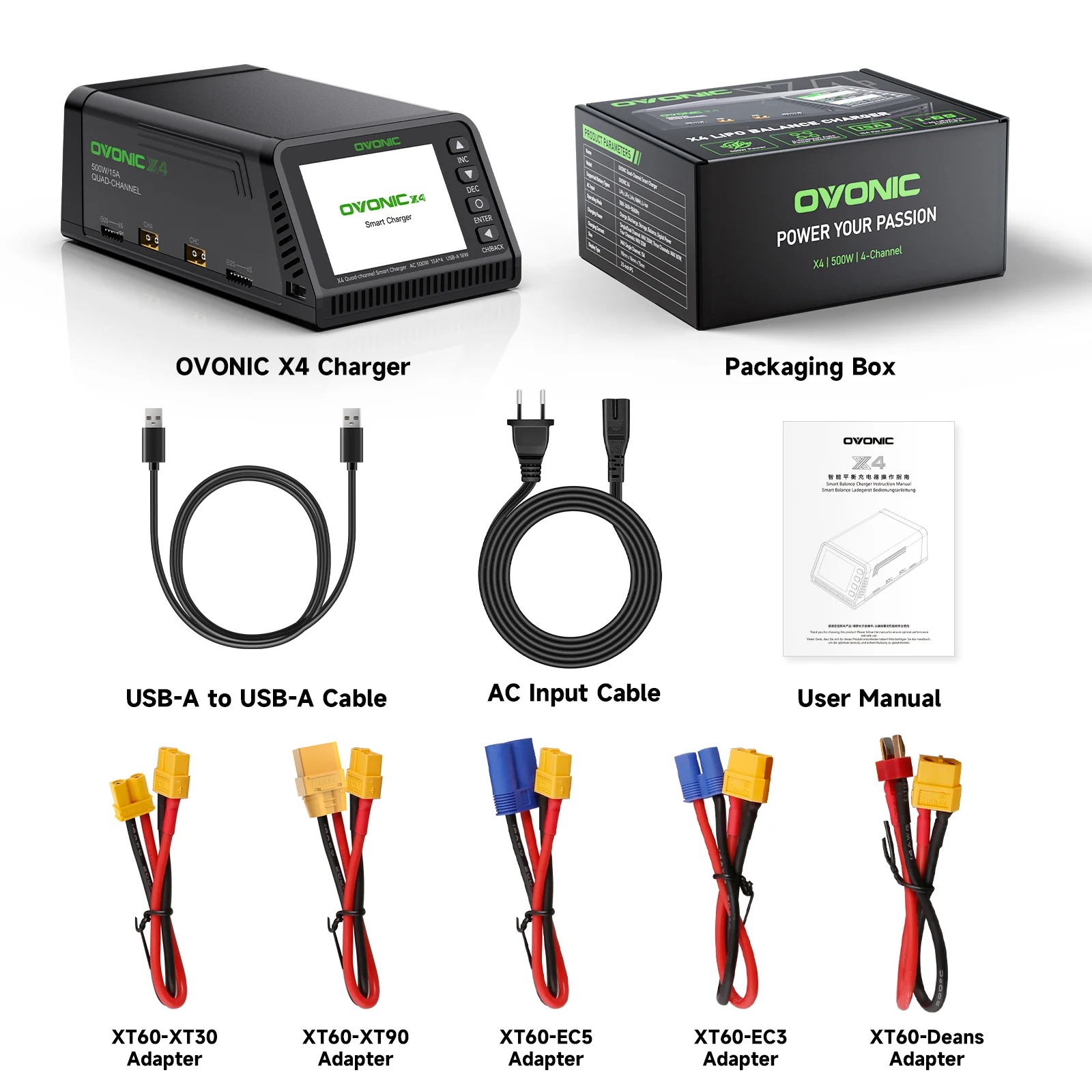 Ovonic X4 AC500W 4 Channel Sma - Drone Smart Rc recension och pris