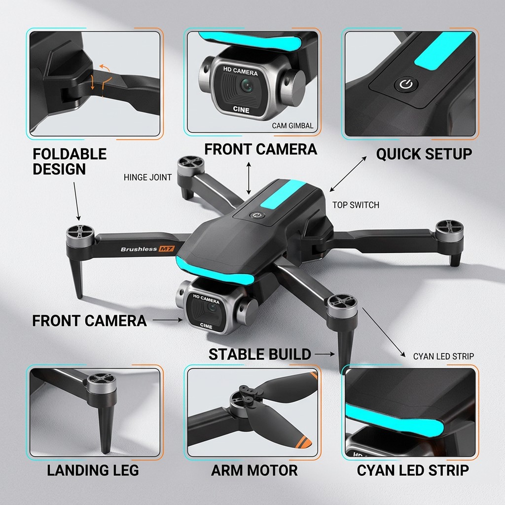 New M7 RC Drone Professional 8 - Drone Dji Rc Mini recension och pris