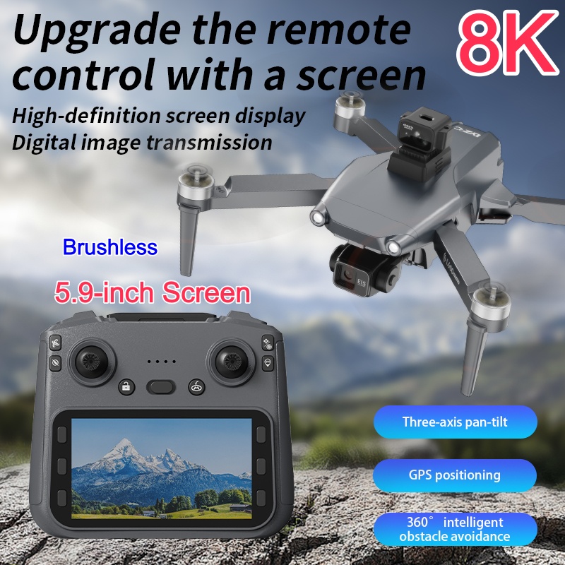 8K ESC Dual Camera Drone GPS P - Esc 4In1 Brushless recension och pris